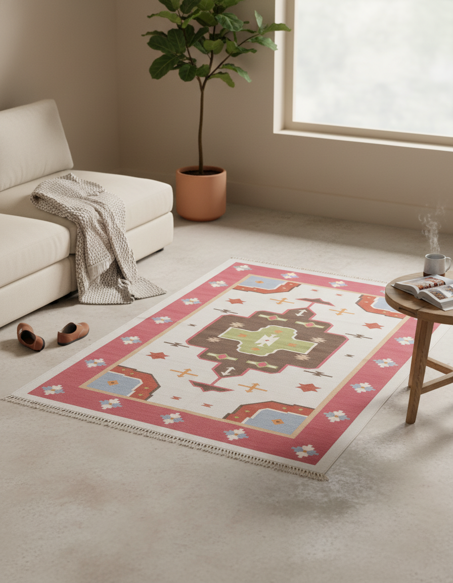 Stone-Washed Handwoven Cotton Dari