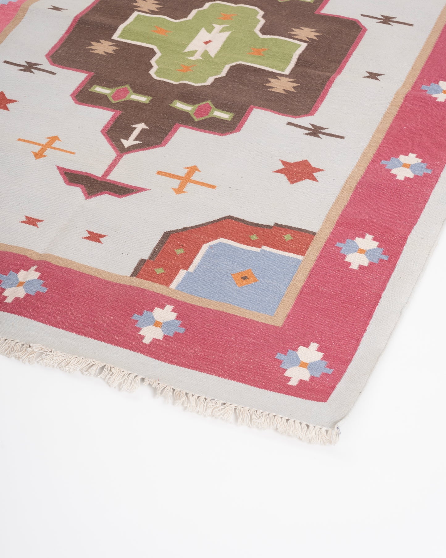 Stone-Washed Handwoven Cotton Dari