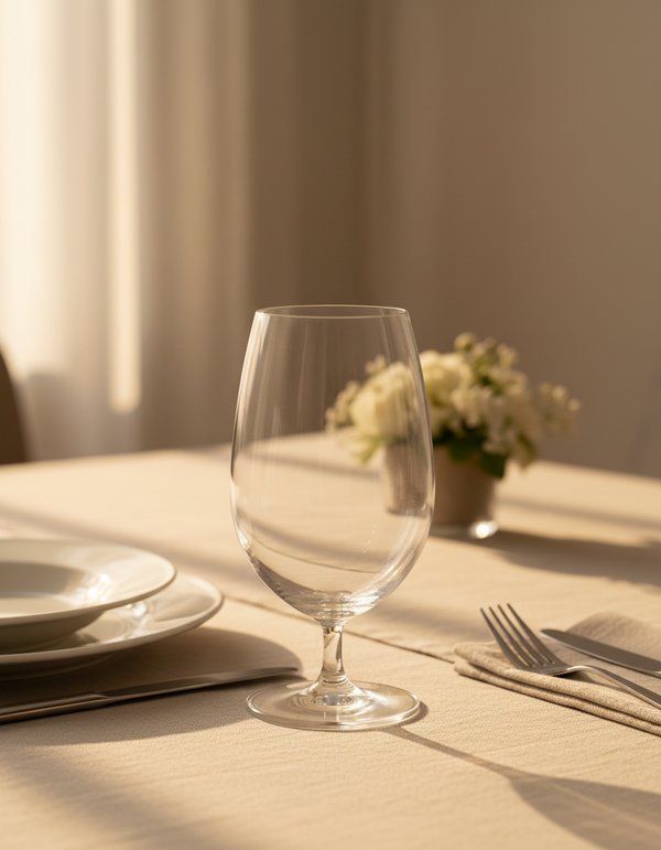 Vintage Stemware Beer Glass Set 2 Pcs