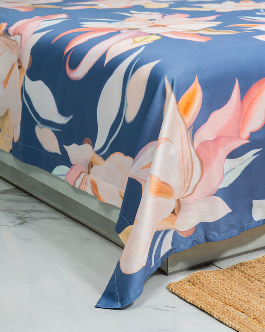 Athenas - Botanical Charm 100% Cotton 400 TC Digital Print Bedsheet Set