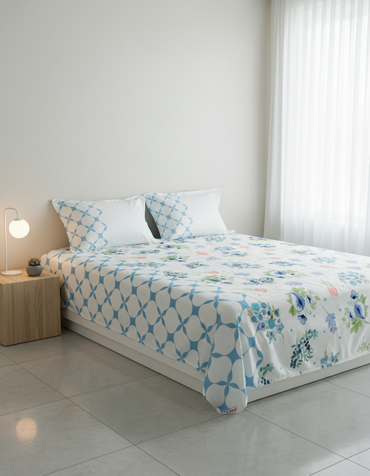 Athenas – 400 TC Printed Bedsheet (D6)