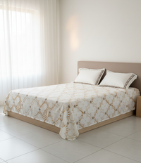 Elysian – 600 TC Printed Bedsheet (D8)