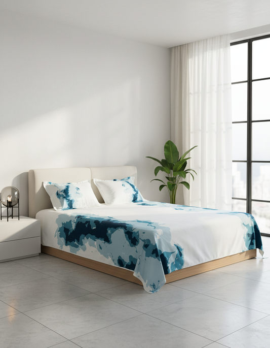 Elysian 600 TC Printed Bedsheet (D10)