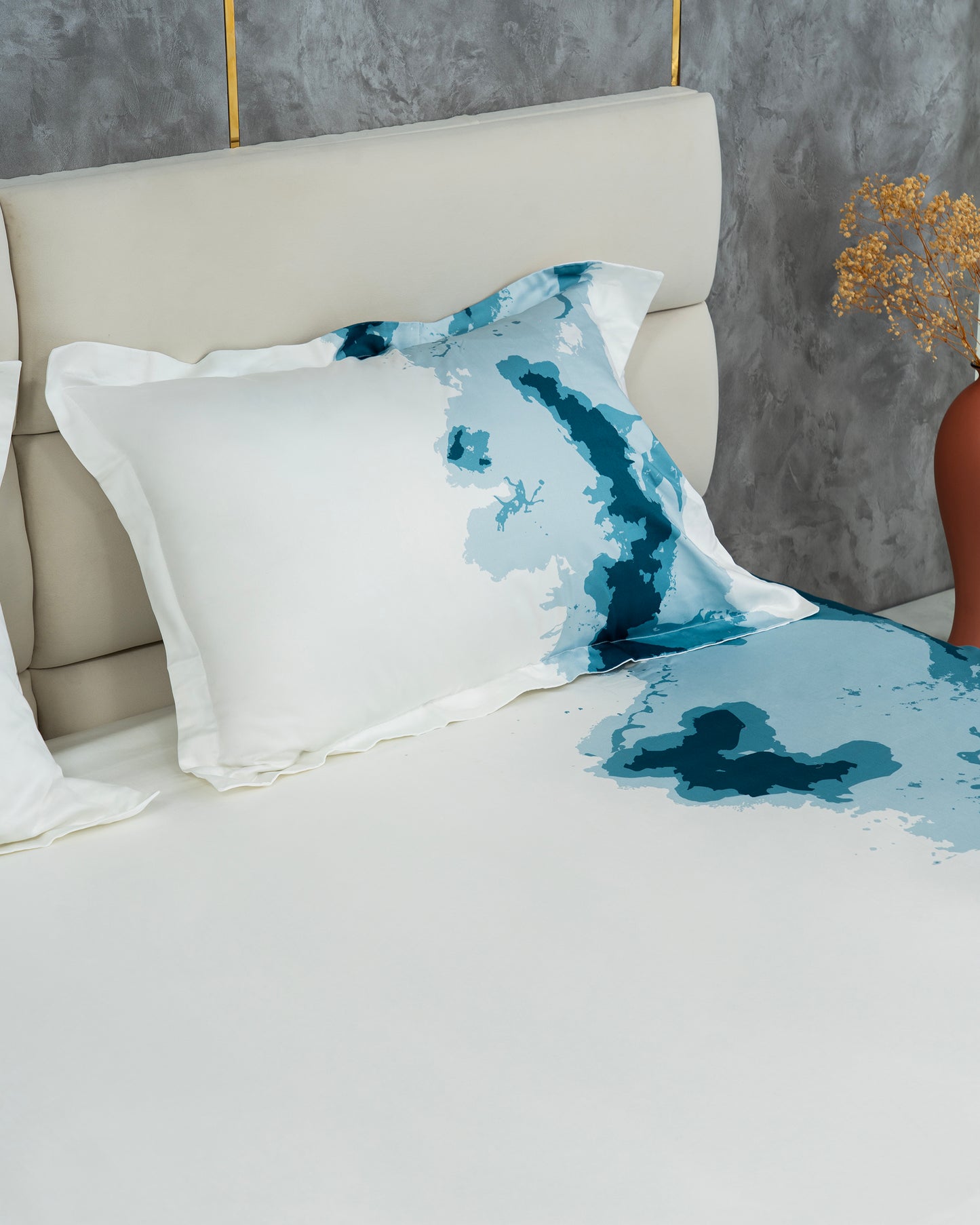 Elysian 600 TC Printed Bedsheet (D10)