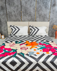 Elysian – 600 TC Printed Bedsheet (D12)