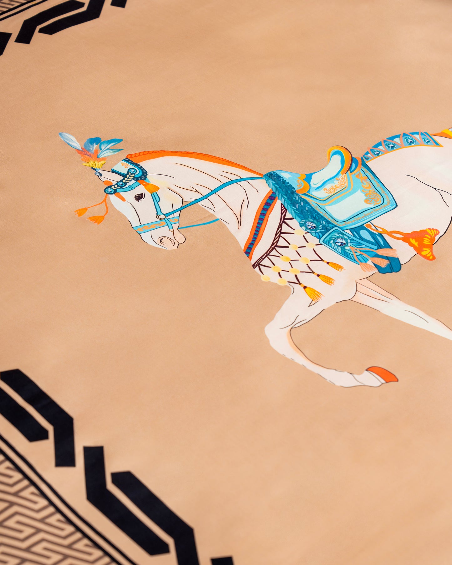 Elysian – 600 TC Printed Bedsheet (D13)