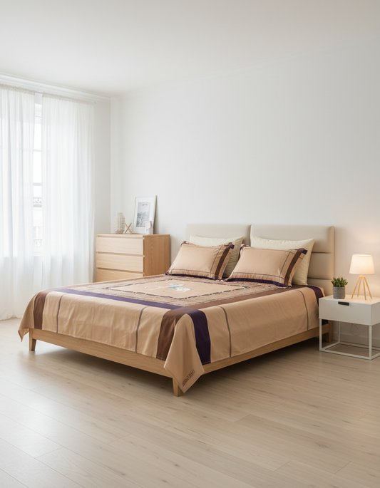 Elysian – 600 TC Printed Bedsheet (D13)