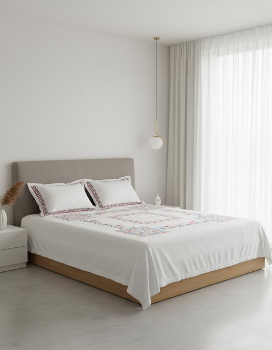 Elysian – 600 TC Printed Bedsheet (D15)