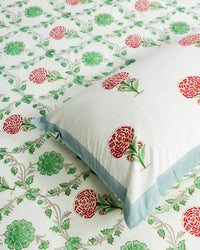 Emerald – Handblock Print Bed Sheet Set (D3)
