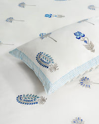 Emerald – Handblock Print Bed Sheet Set (D5)