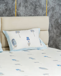 Emerald – Handblock Print Bed Sheet Set (D5)