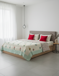 Saanjh Hand Block Quilt