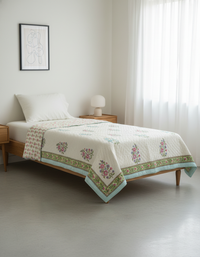 Saanjh Hand Block Quilt