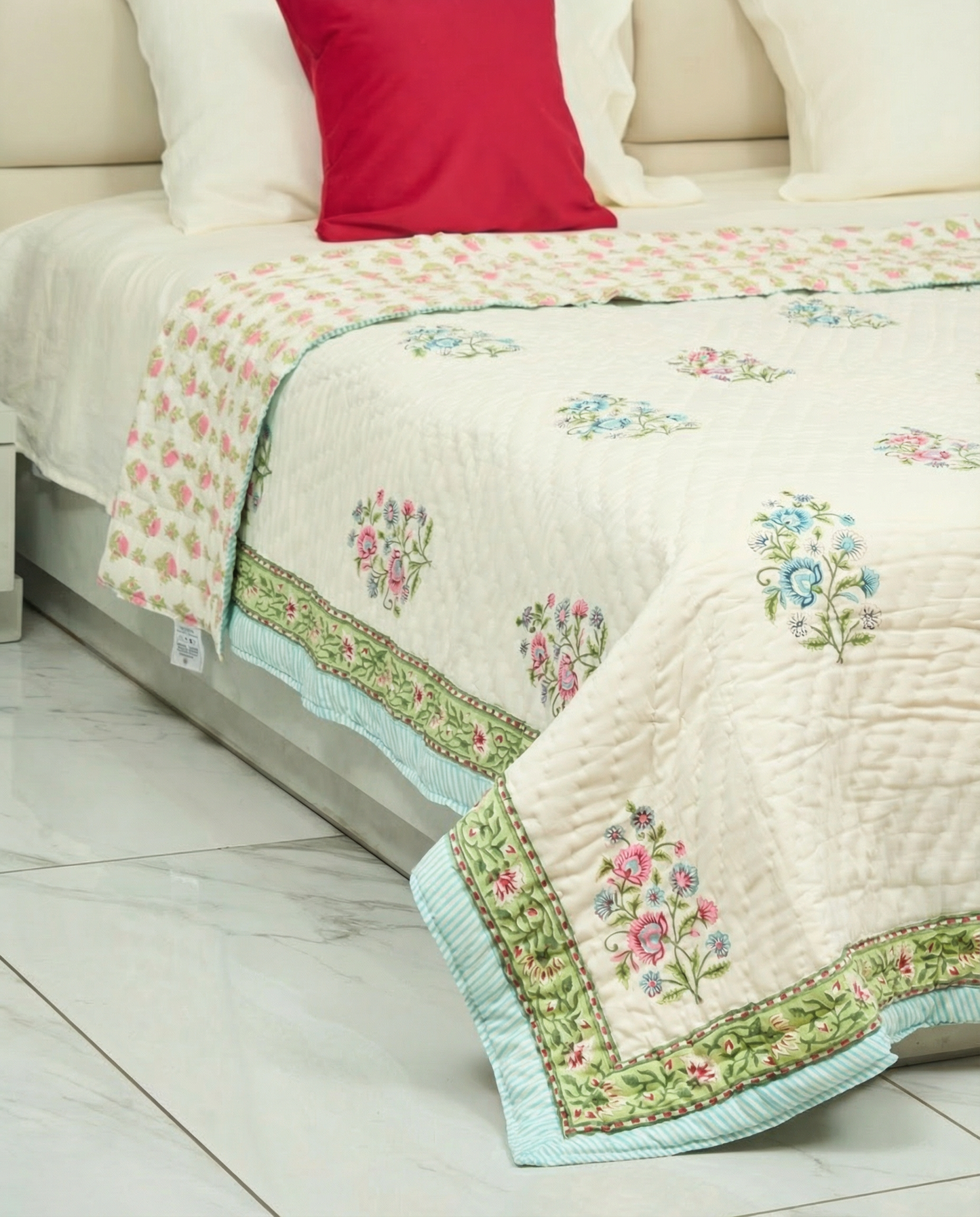 Saanjh Hand Block Quilt