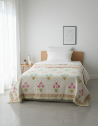 Saanjh Hand Block Quilt