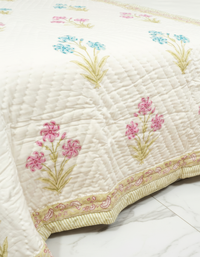 Saanjh Hand Block Quilt