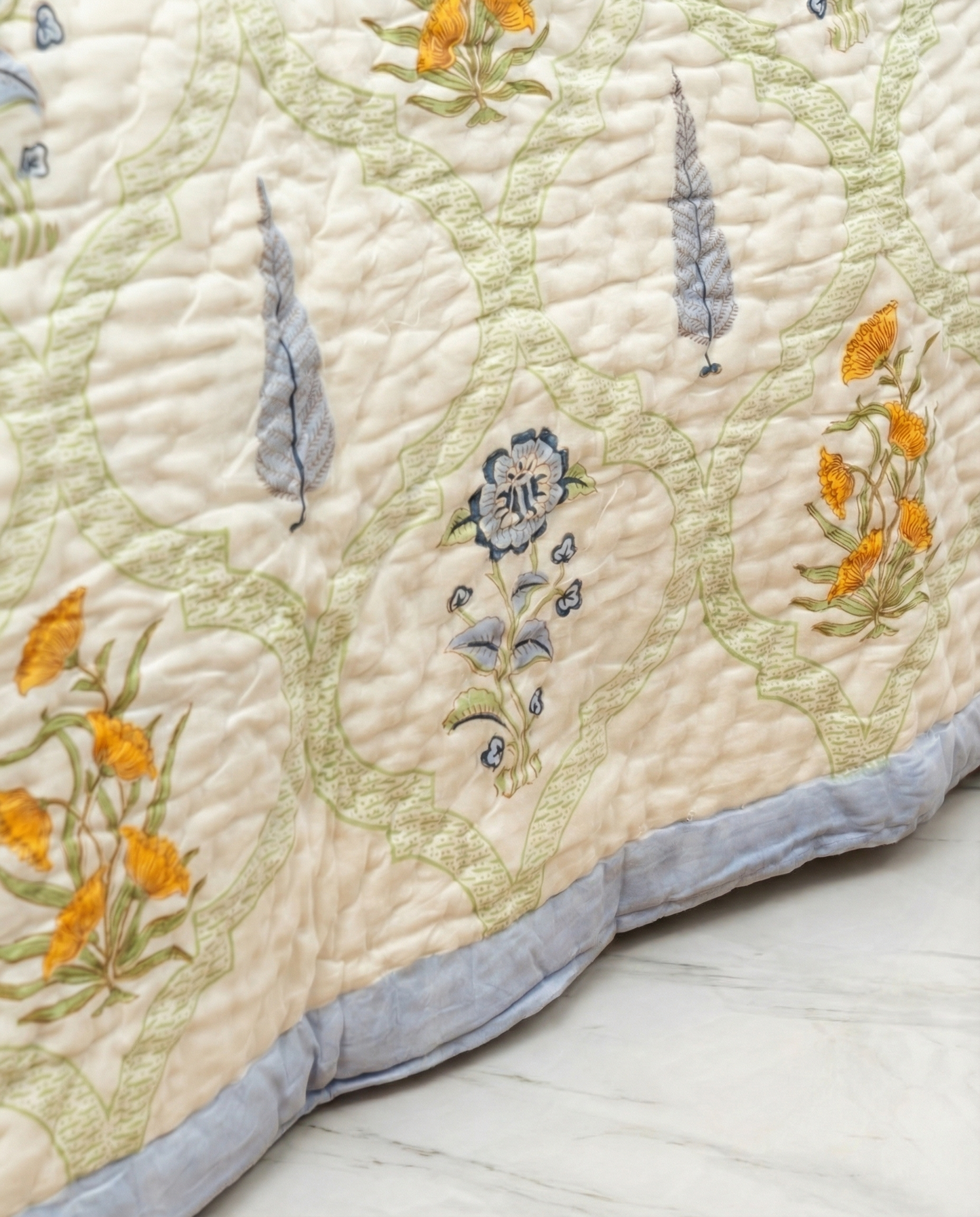 Saanjh Hand Block Quilt