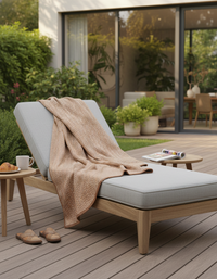 Soft Acrylic Wavy-Pattern Throw - Amitie