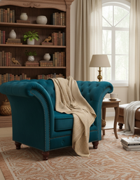 Soft Acrylic Wavy-Pattern Throw - Amitie