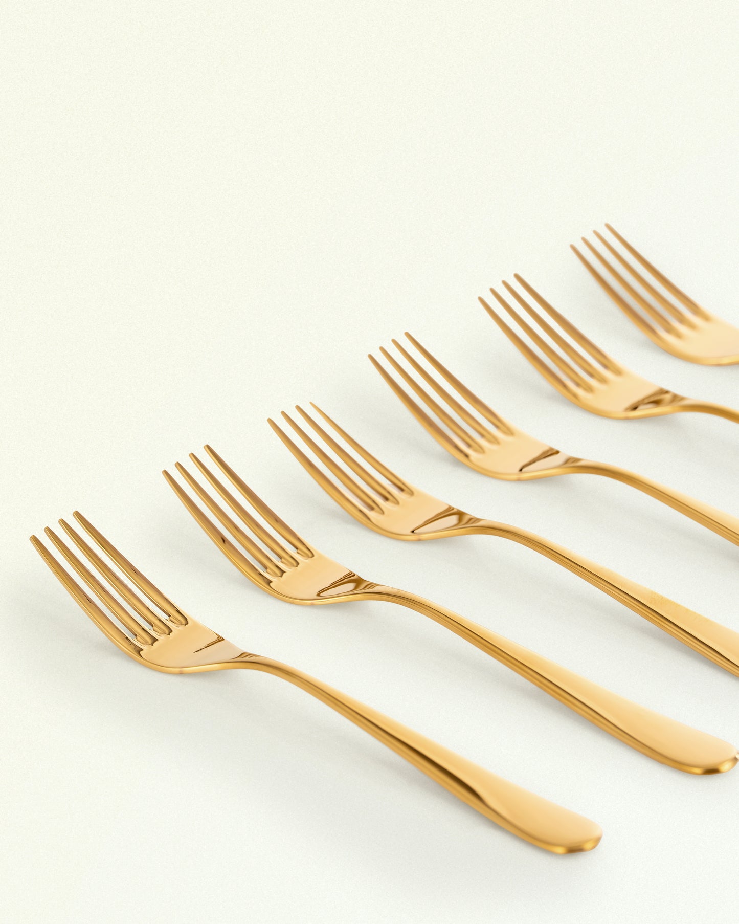 Carlton Dinner Fork Gold Set 6 Pcs