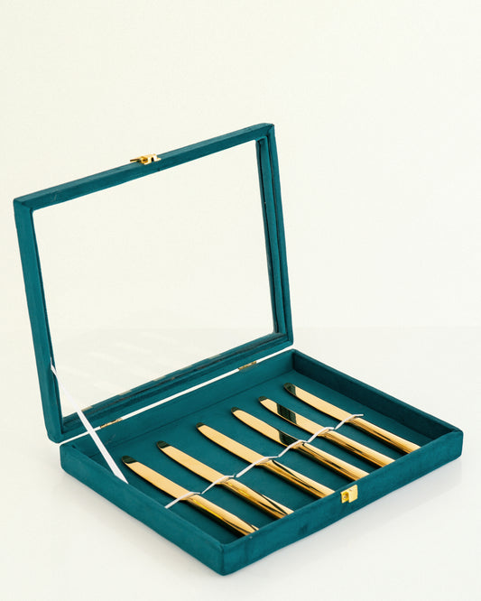 Carlton Dinner Knife Gold Set 6 Pcs