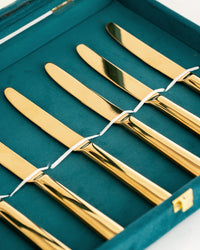 Carlton Dinner Knife Gold Set 6 Pcs