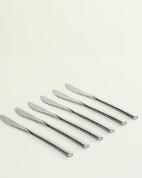 Talia Dinner Knife Silver Set 6 Pcs
