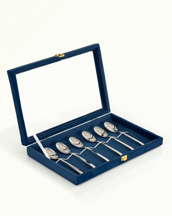 Talia Dessert Spoon Silver Set 6 Pcs