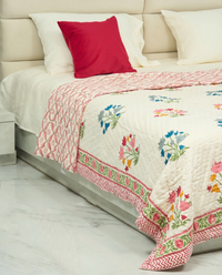 Saanjh Hand Block Quilt