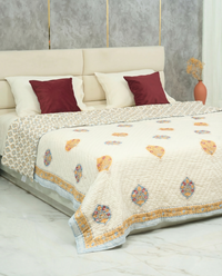 Saanjh Hand Block Quilt