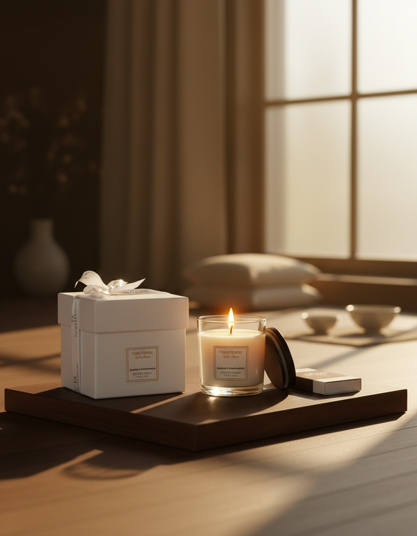 Jasmine & Frankincense Scented Candle