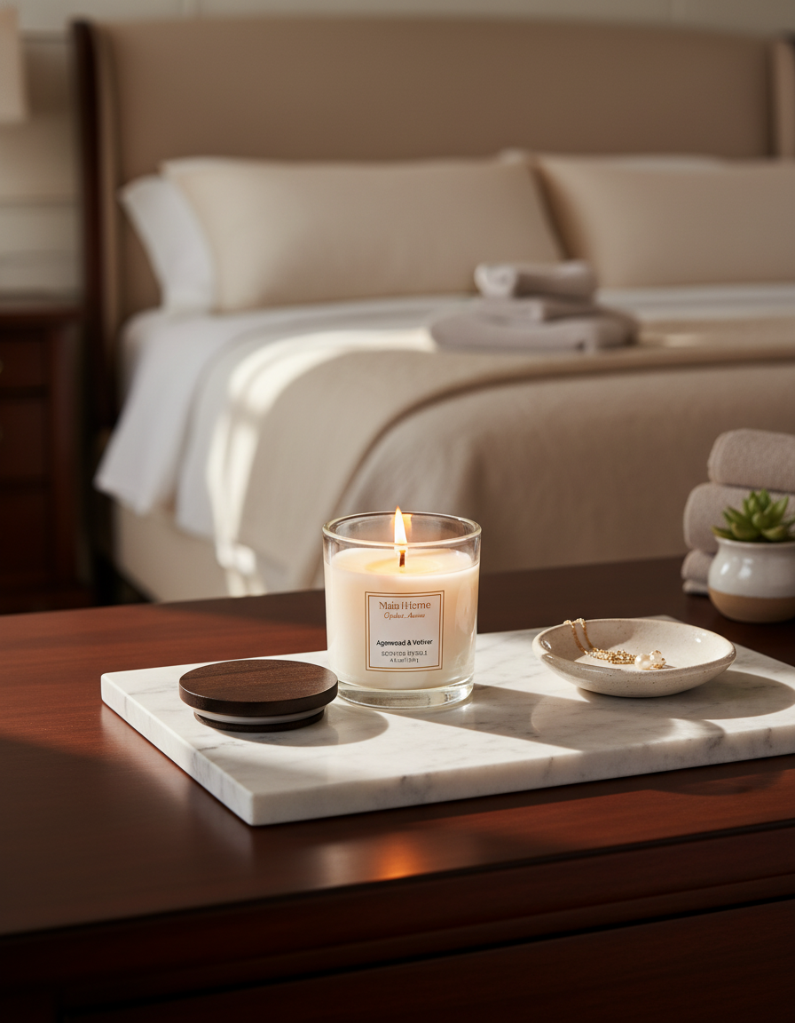 Rose & Amber Soy Candle