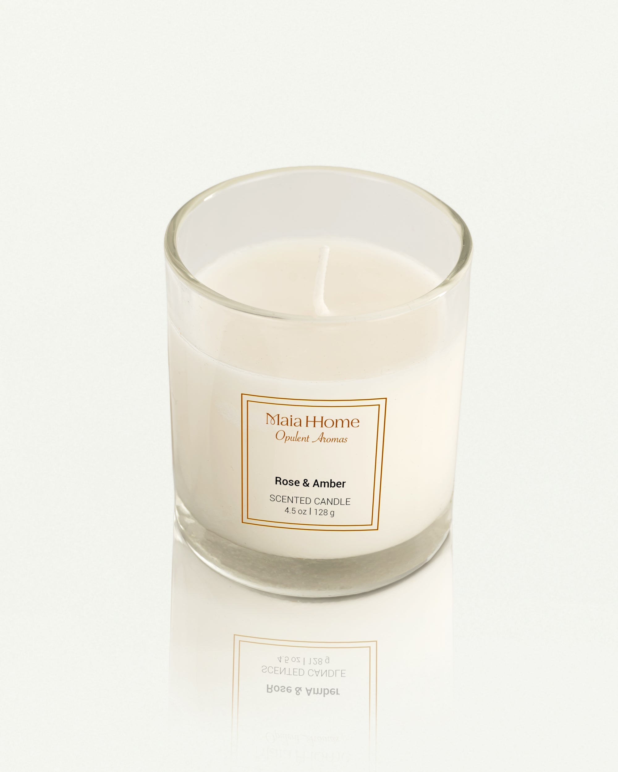 Rose & Amber Scented Candle