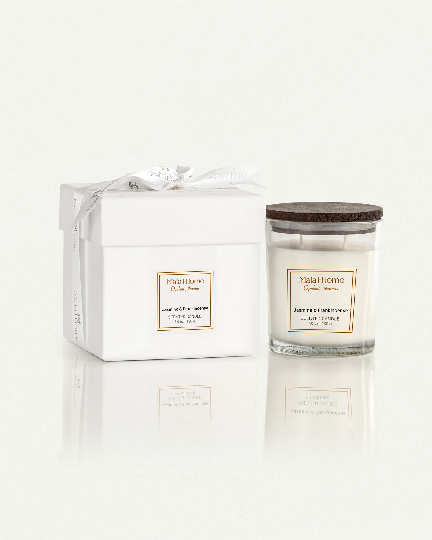 Jasmine & Frankincense Scented Candle