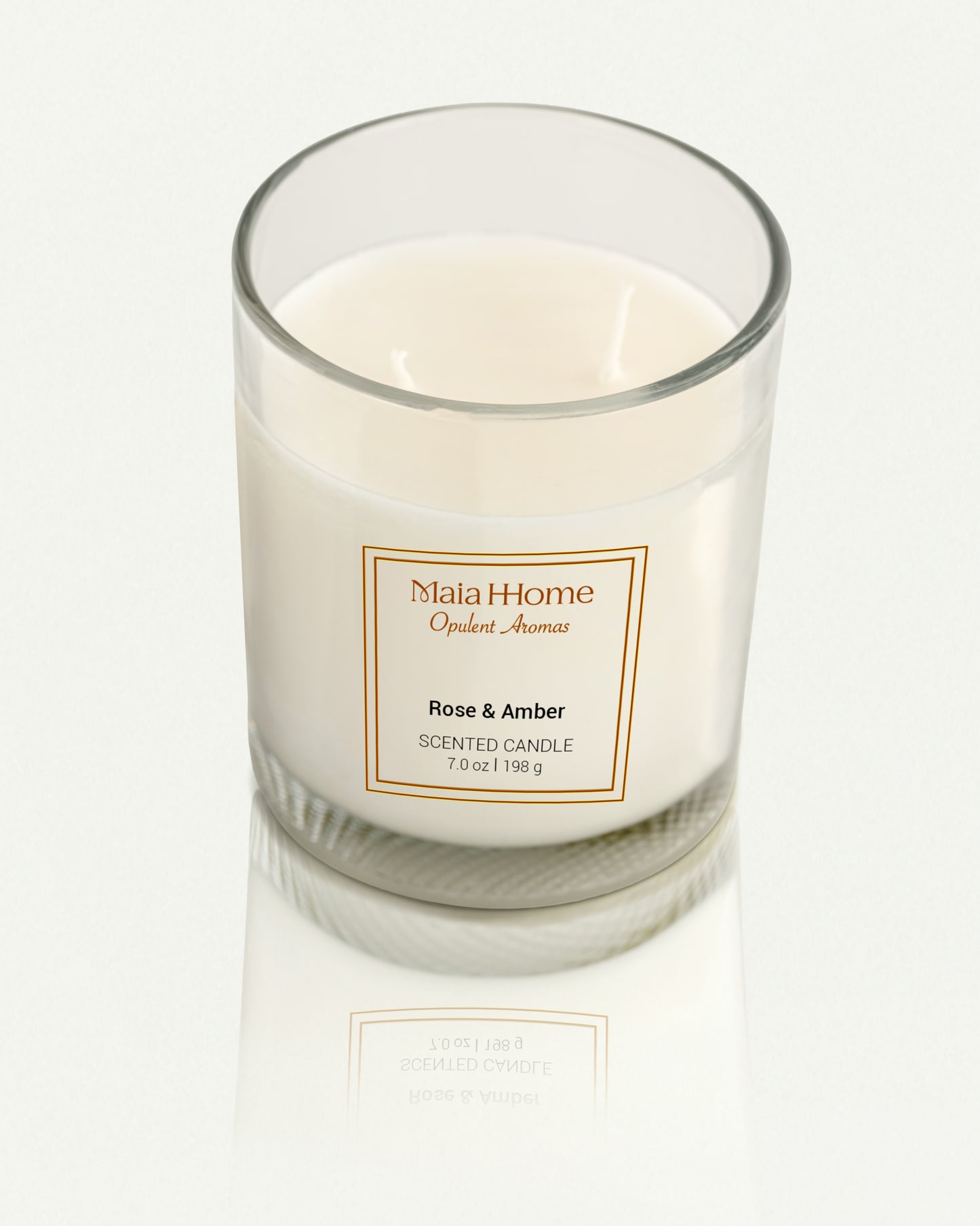 Rose & Amber Scented Candle