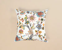 Hand-Embroidered Botanical Cushion - Floriate 101