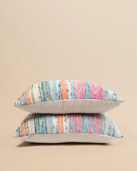 Handwoven Striped Rectangular Cushion - Naisha 102