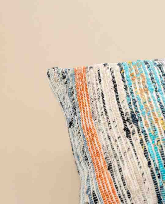 Handwoven Striped Rectangular Cushion - Naisha 102