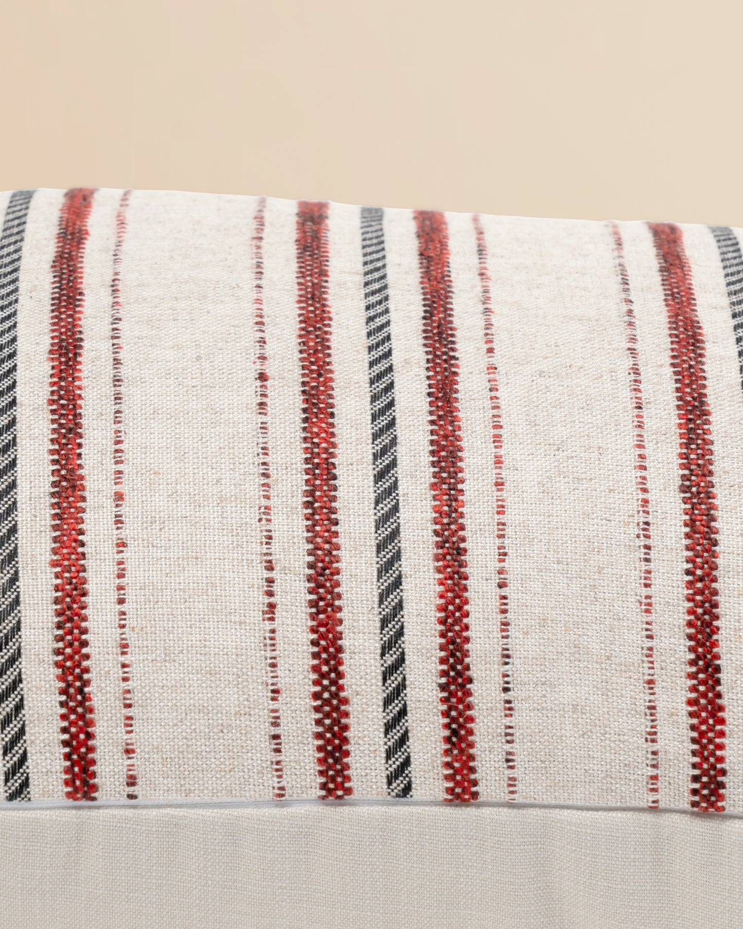 Handwoven Farmhouse-Style Cushion - Indiana 106