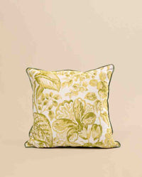 Elegant Jacquard Botanical Cushion - Davina 101