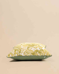 Elegant Jacquard Botanical Cushion - Davina 101