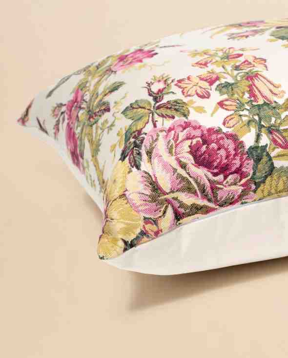 Vintage Jacquard Floral Tapestry Cushion - Veronica 101