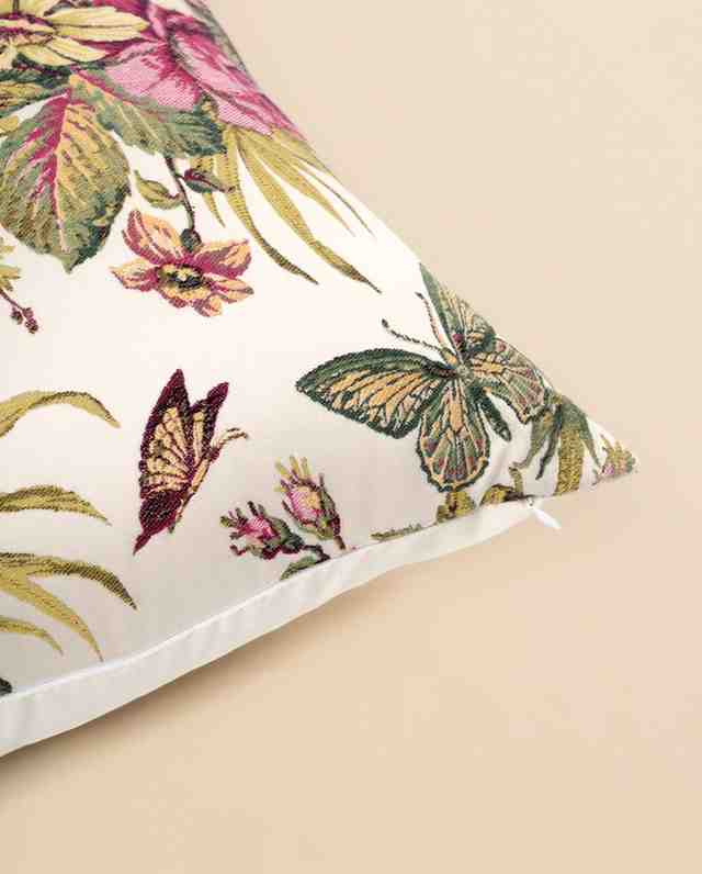 Vintage Jacquard Floral Tapestry Cushion - Veronica 101