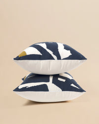 Bold Abstract Jacquard Cushion - Rut 101