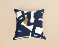 Bold Abstract Jacquard Cushion - Rut 101
