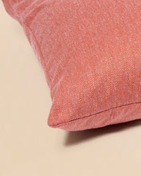 Terracotta–Coral Textured Cushion - Ontario 101