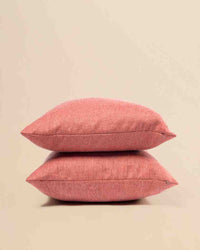 Terracotta–Coral Textured Cushion - Ontario 101