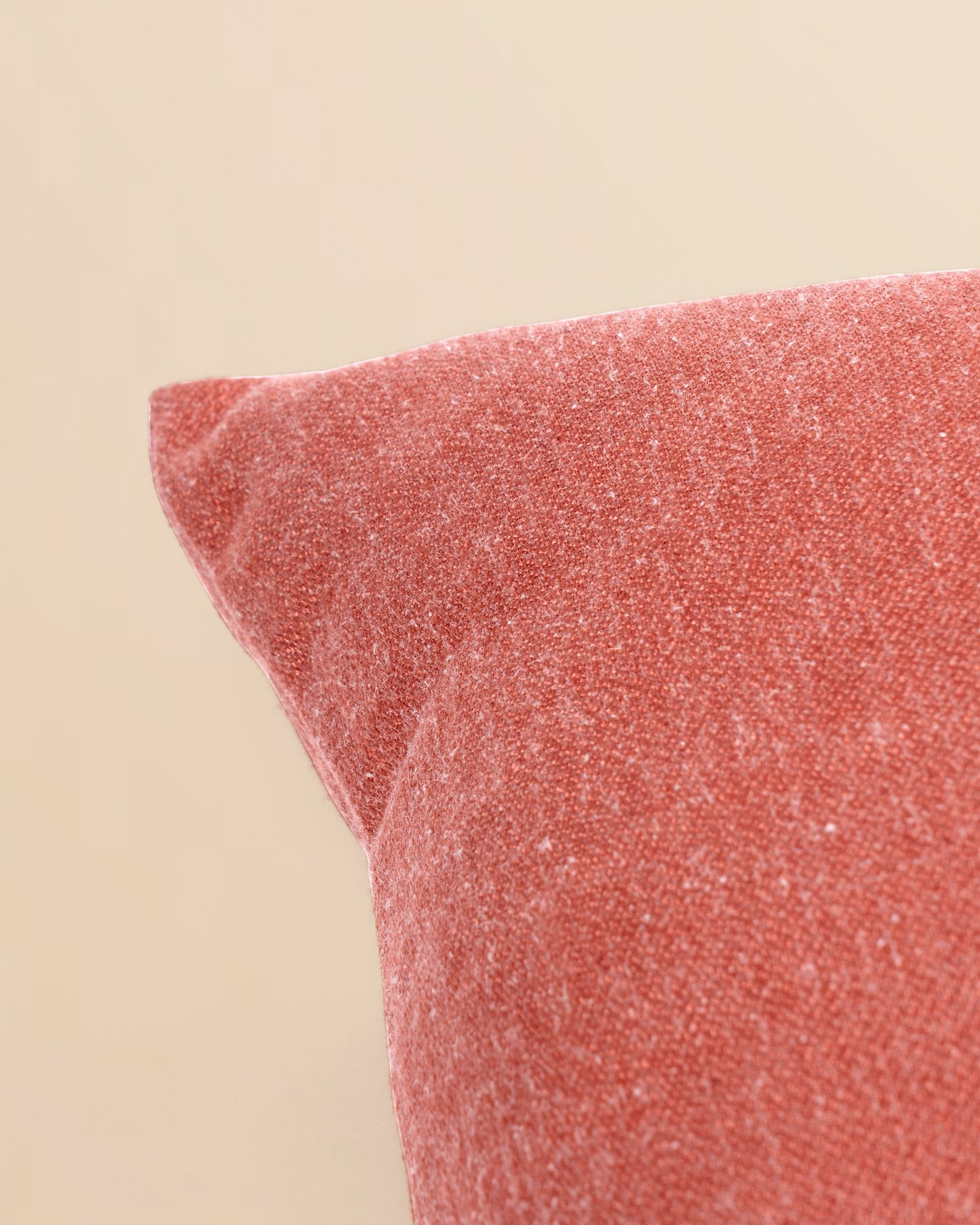 Terracotta–Coral Textured Cushion - Ontario 101