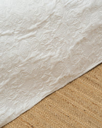 Satin Fleur 100% Premium Cotton Embroidery Bed Cover Set