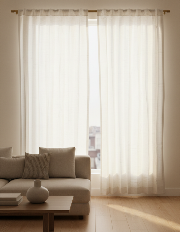 Silk Serenity Dupion Silk Curtain